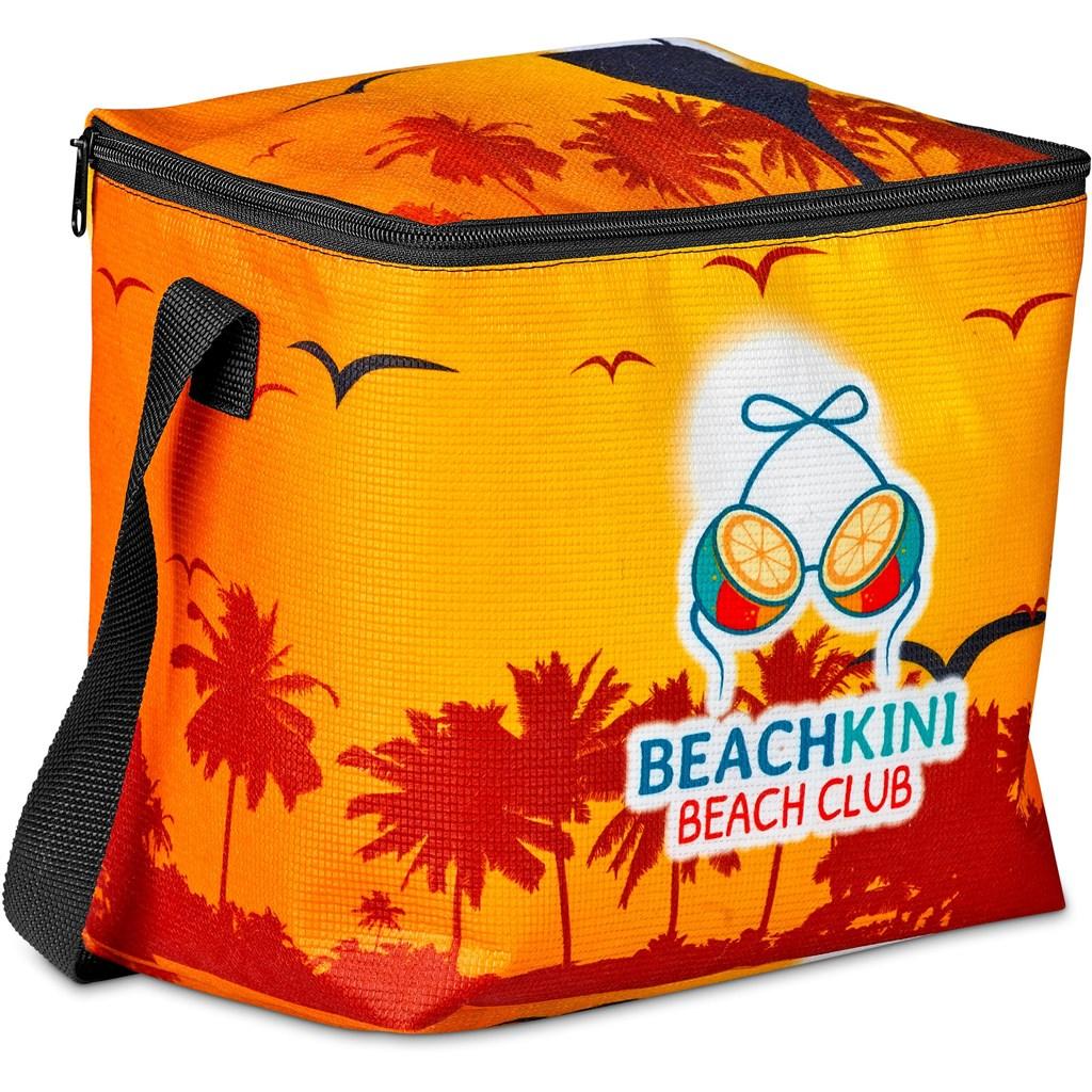 Pre-Production Sample Hoppla Quebec Recycled PET Stitch-Bond 12 Can Cooler