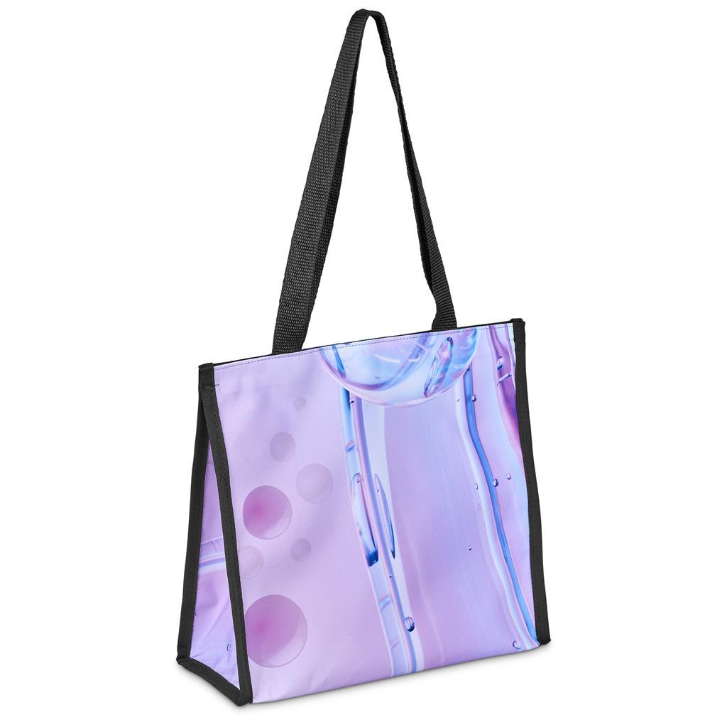 Pre-Printed Sample Hoppla Novaya Small Polyester Tote Cooler Bag — view 6