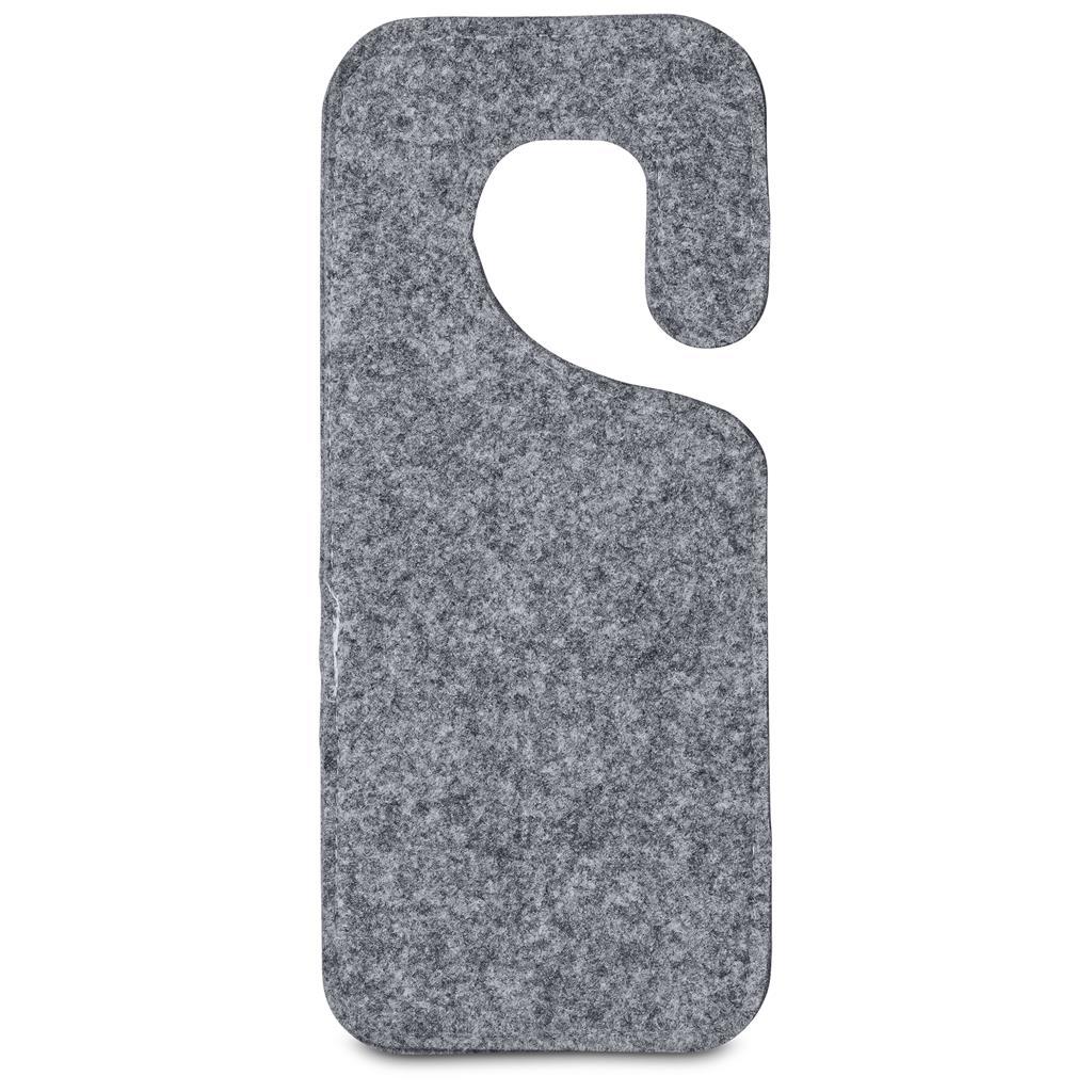 Pre-Production Sample Hoppla Hangit RPET Felt Door Hanger — view 4