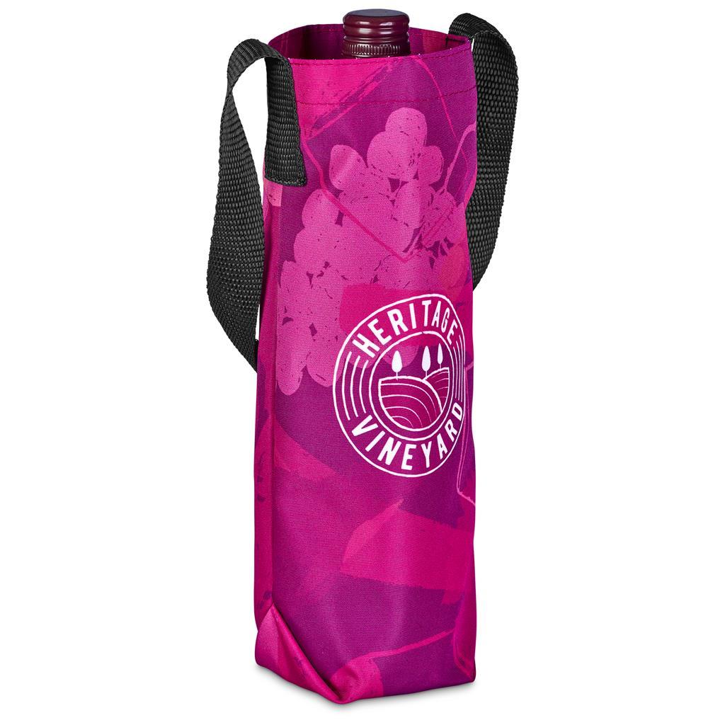 Pre-Production Sample Hoppla Cellaro Polyester Wine Bottle Gift Bag — view 2