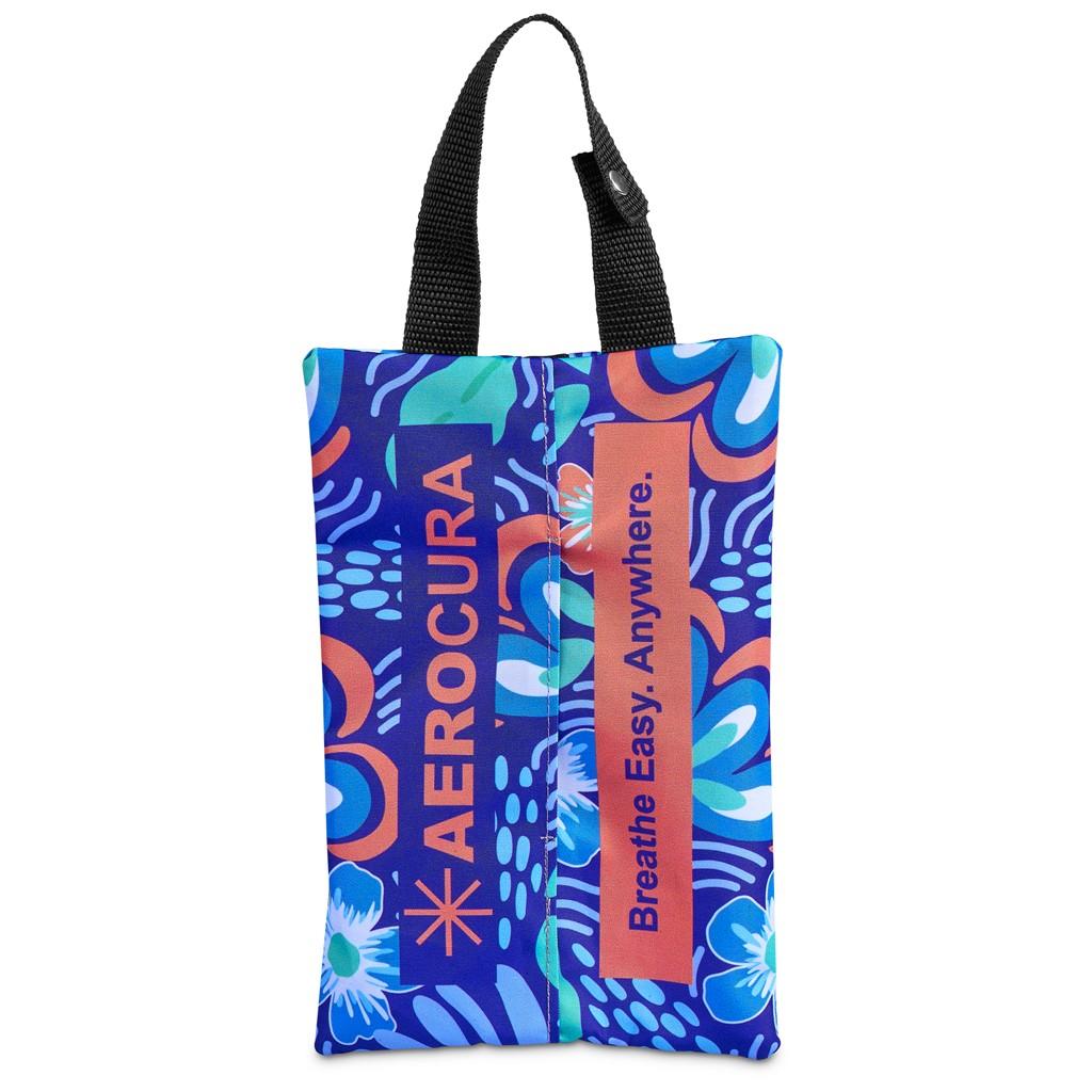 Pre-Production Sample Hoppla Hanki Polyester Travel Tissue Pouch — view 5