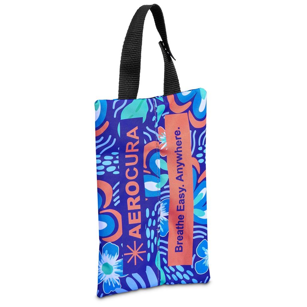 Pre-Production Sample Hoppla Hanki Polyester Travel Tissue Pouch — view 6