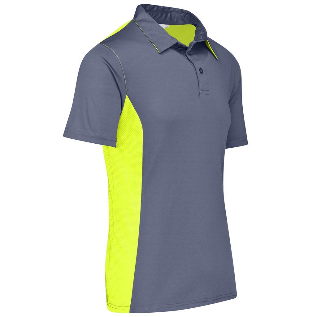 Mens Glendower Golf Shirt - Yellow — view 3