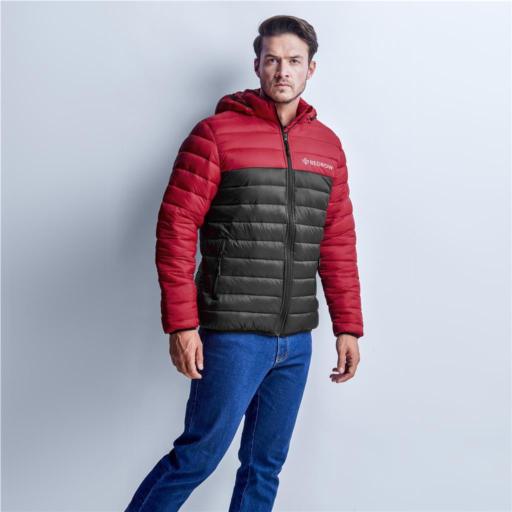 Mens Kyoto Two-Tone Jacket - Black Red — view 7