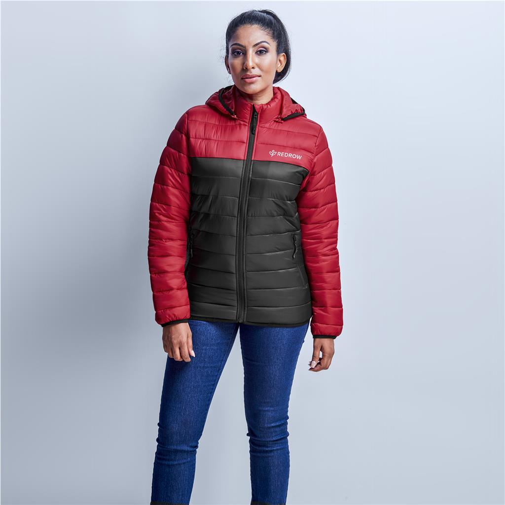 Ladies Kyoto Two-Tone Jacket - Black Red — view 6