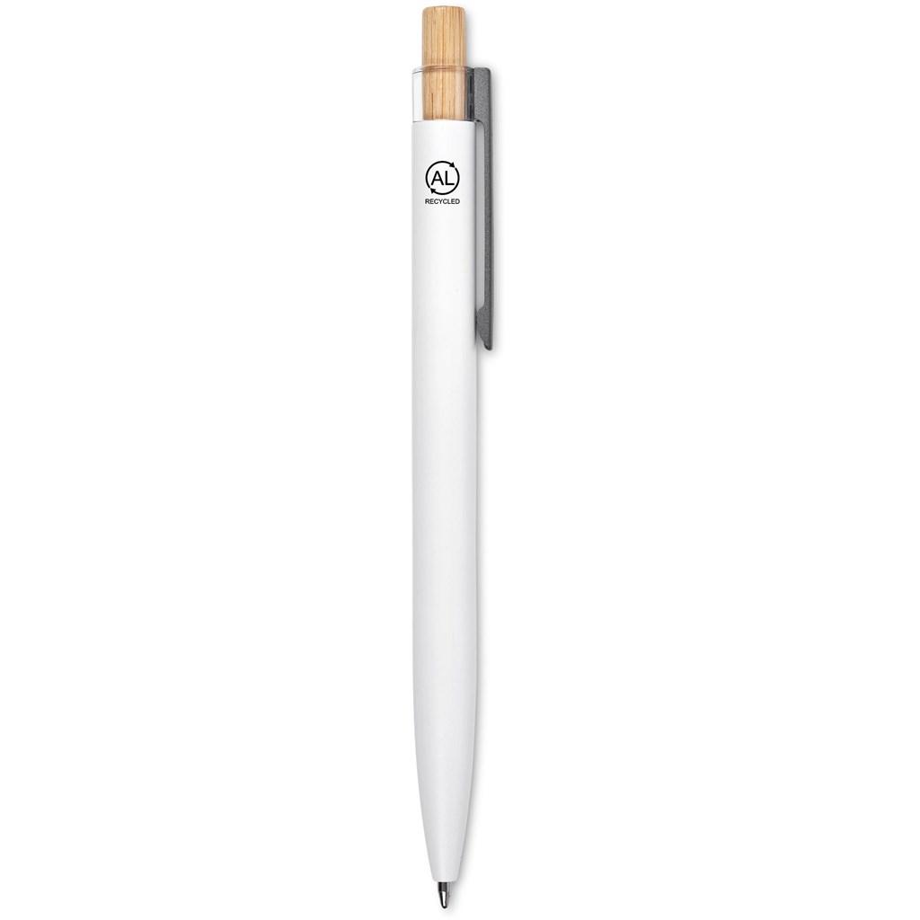 Okiyo Mimo Recycled Aluminium Ball Pen - Solid White — view 8