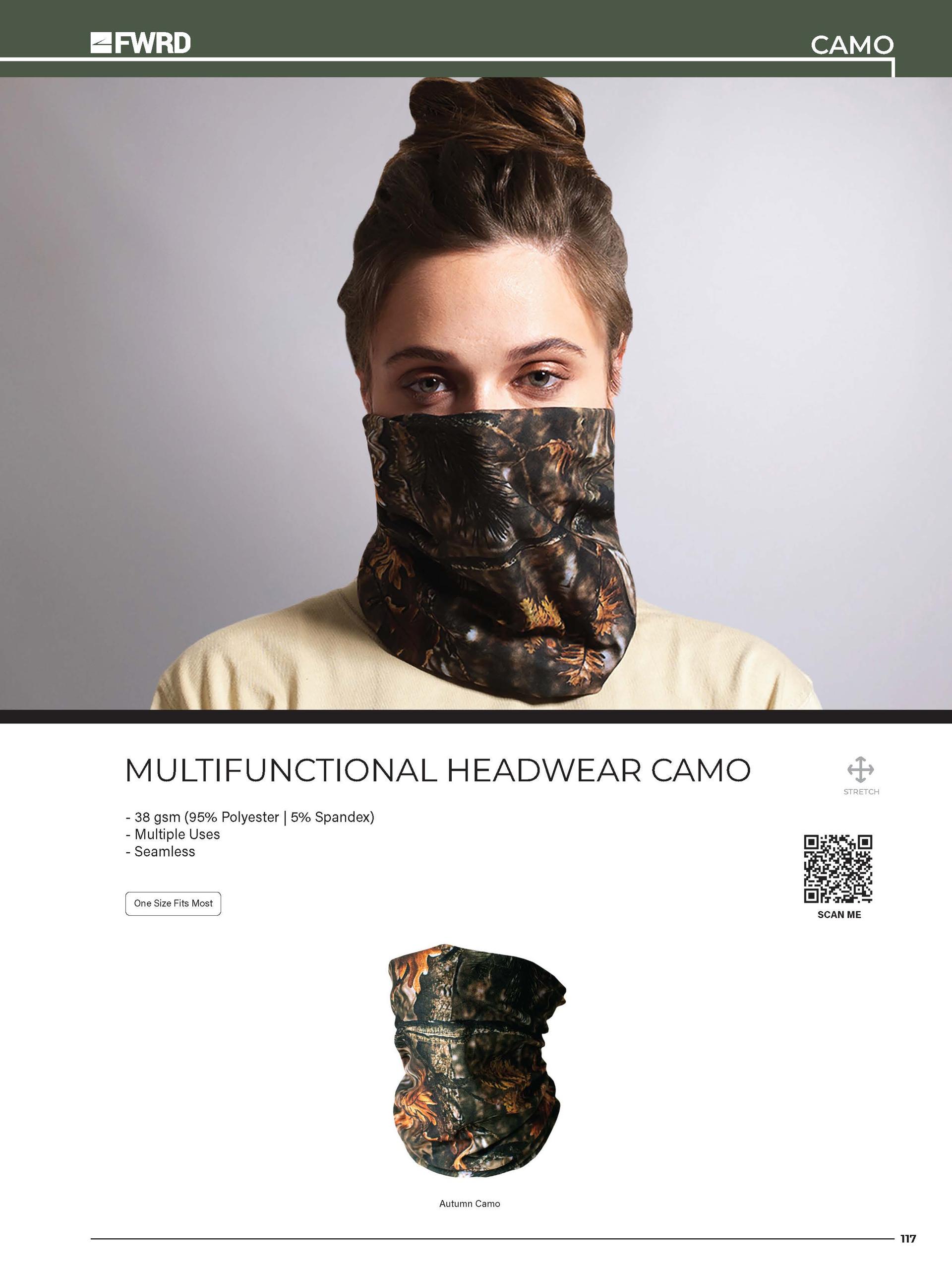 Multifunctional Headwear Camo — view 2