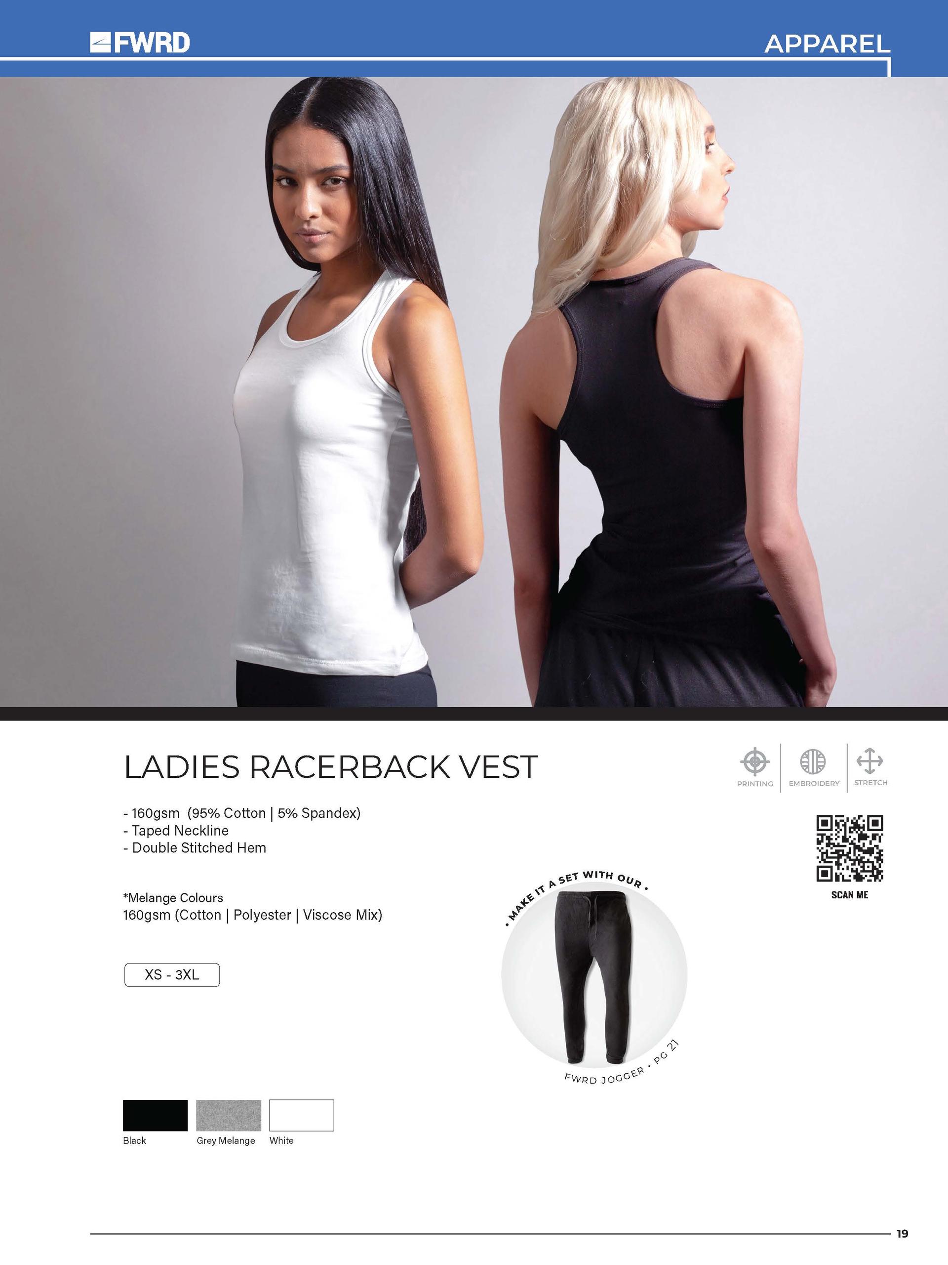 Ladies Racerback Vest — view 2