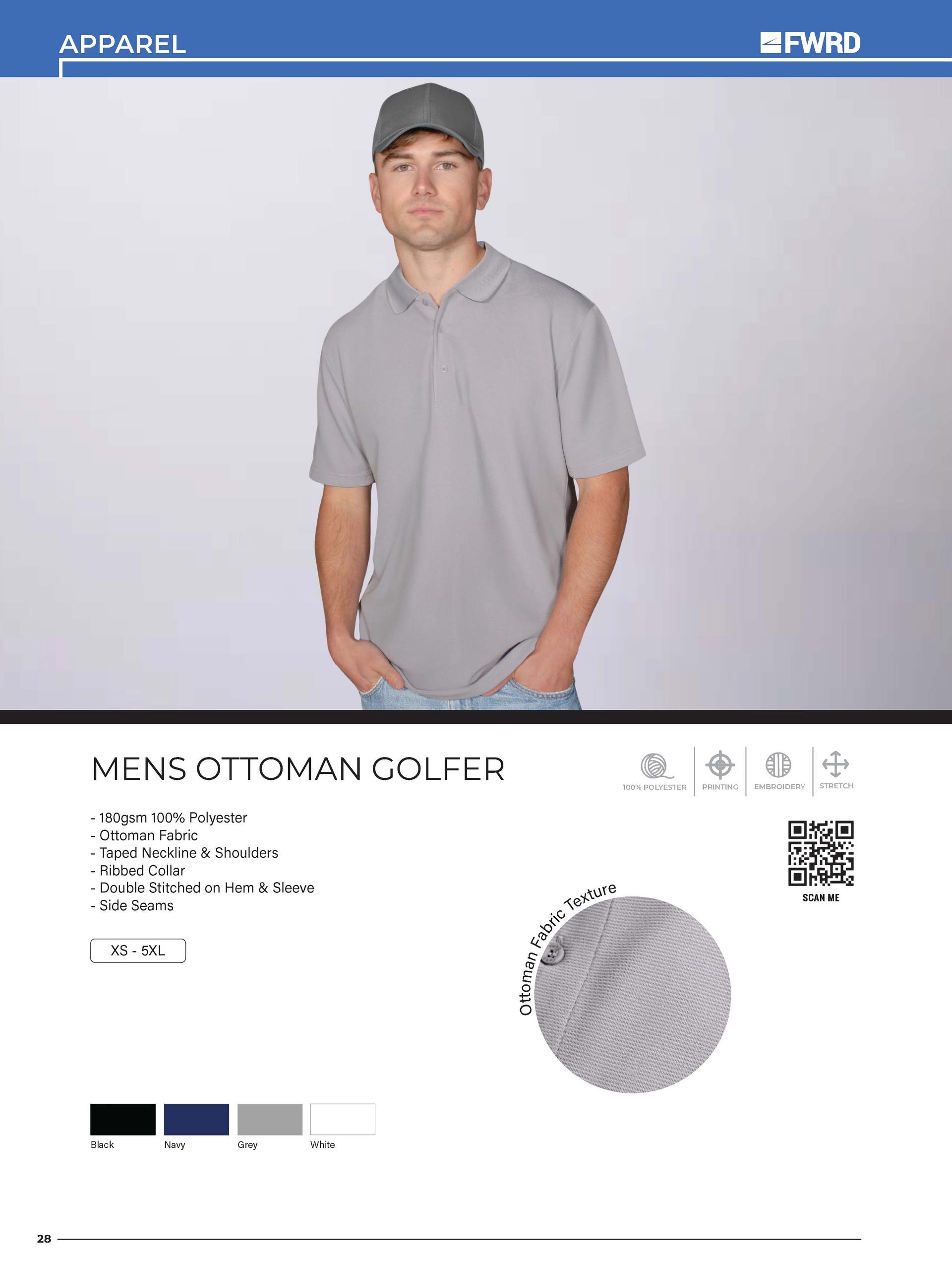 Mens Ottoman Golfer — view 2