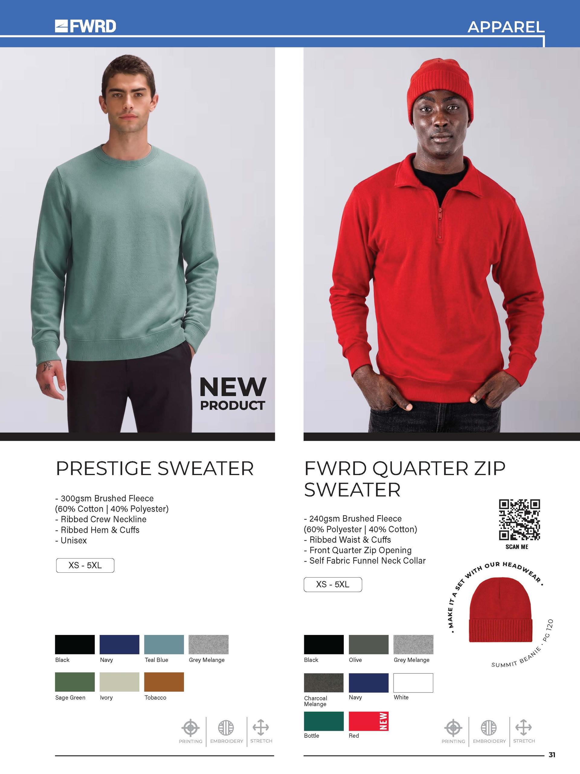 FWRD Quarter Zip Sweater — view 2