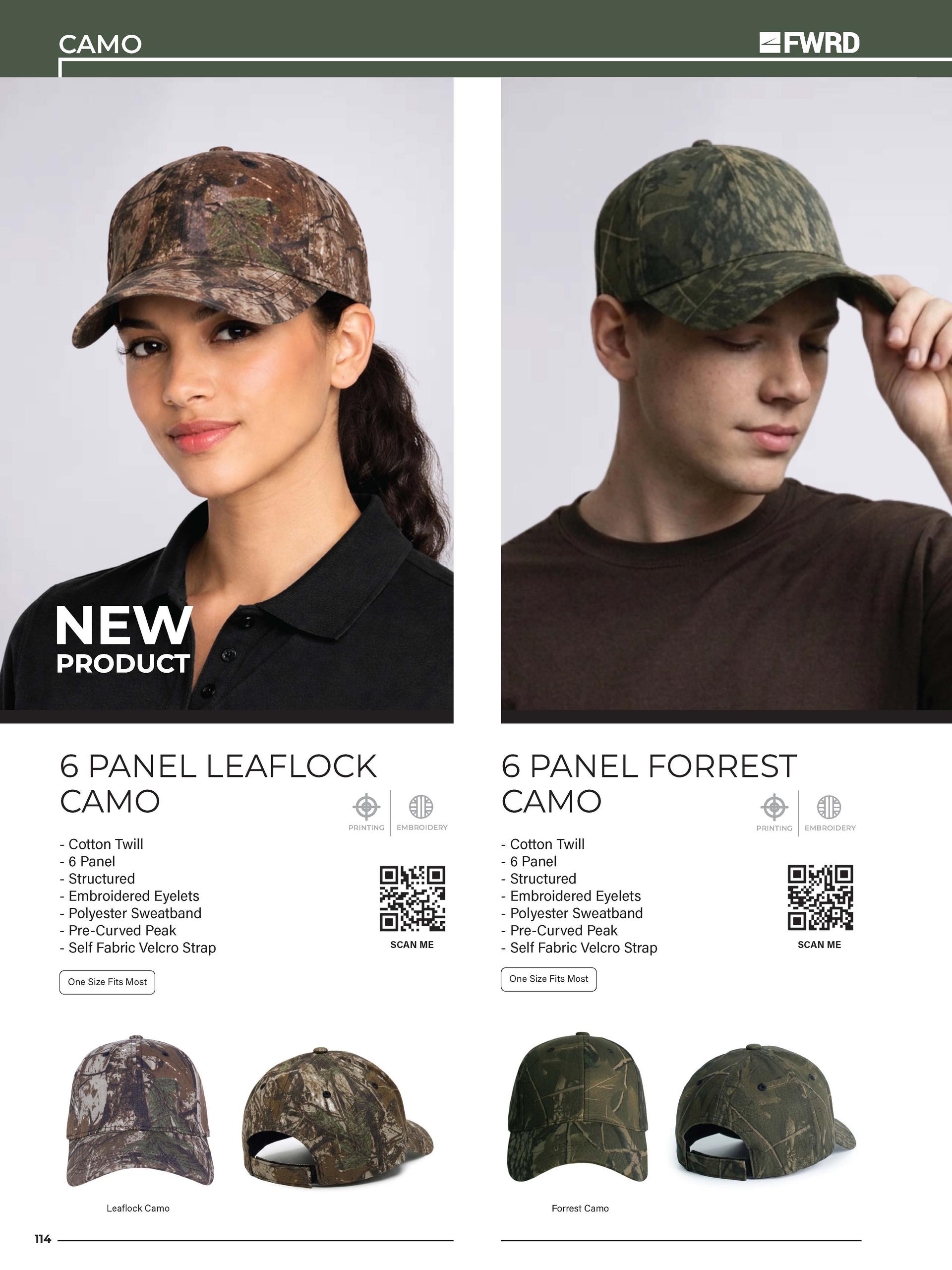 6 P Leaflock Camo Cap — view 2