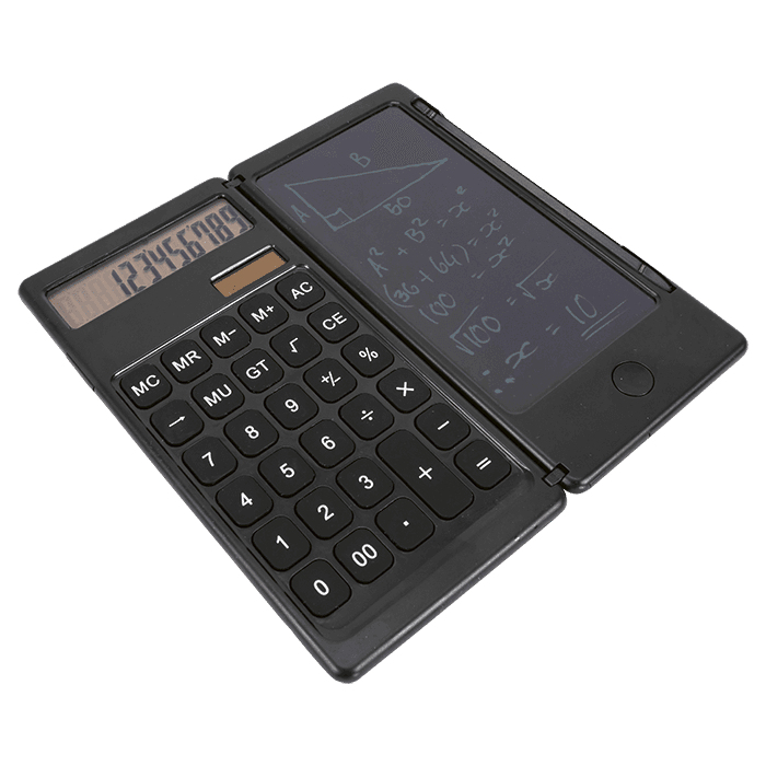 Foldable Calculator With Lcd Writing Pad And Pen