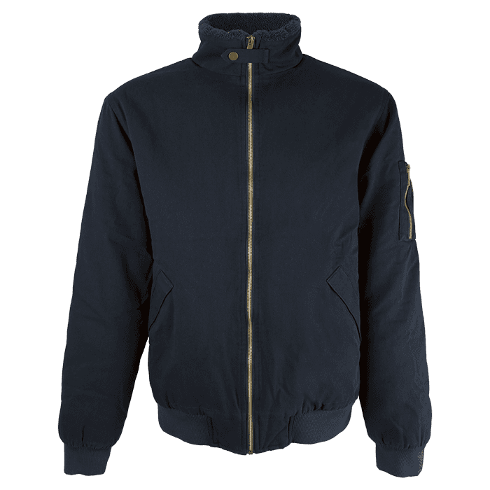 Cotton Bomber Sherpa-lined Jacket Mens
